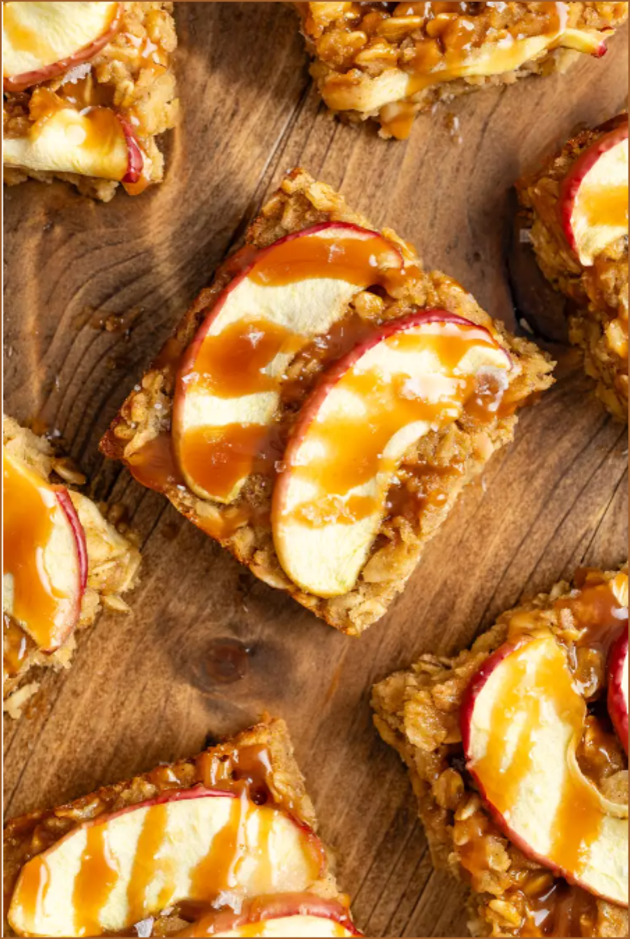 Caramel Apple Oatmeal Bars.