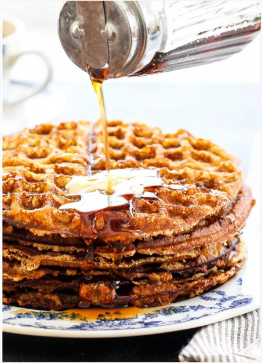 Almond Flour Waffles.