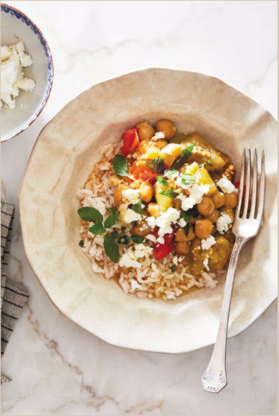 Instant Pot Eggplant Chickpea Stew.