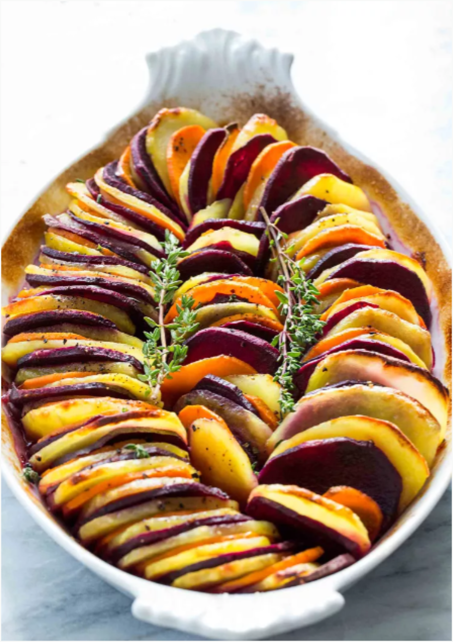 Sweet Potato and Yukon Gold Bake.