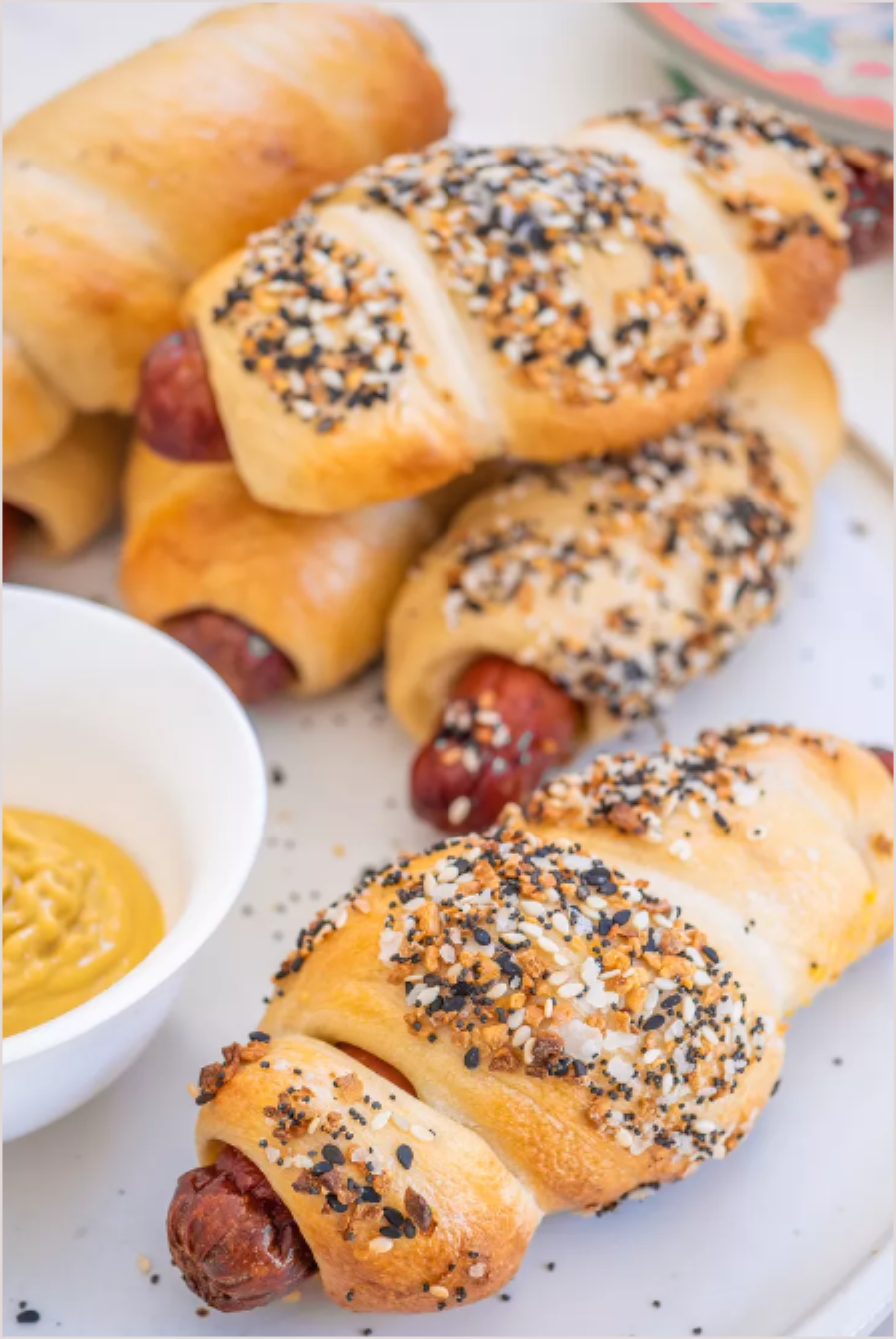 Homemade Bagel Dogs Recipe.