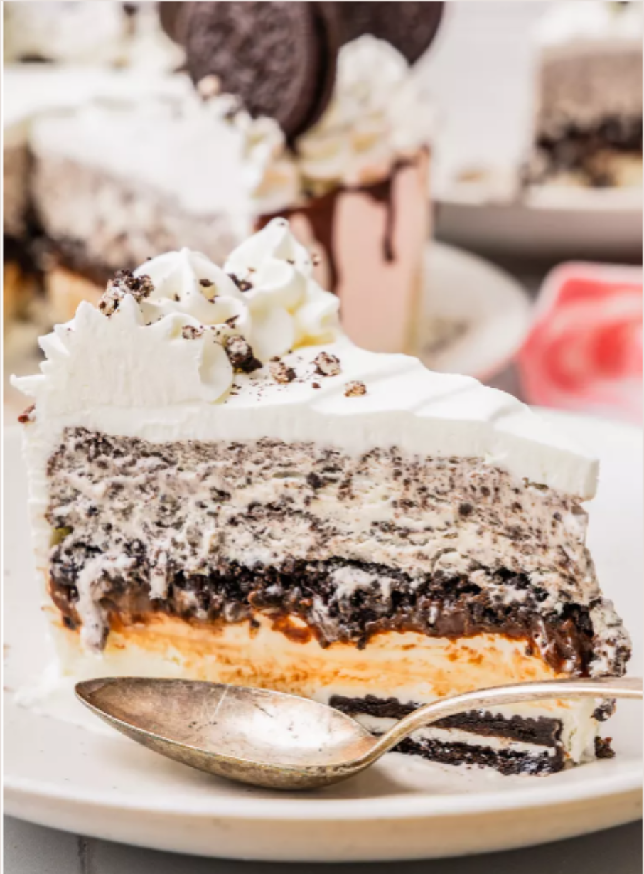 Oreo Ice Cream Cake.