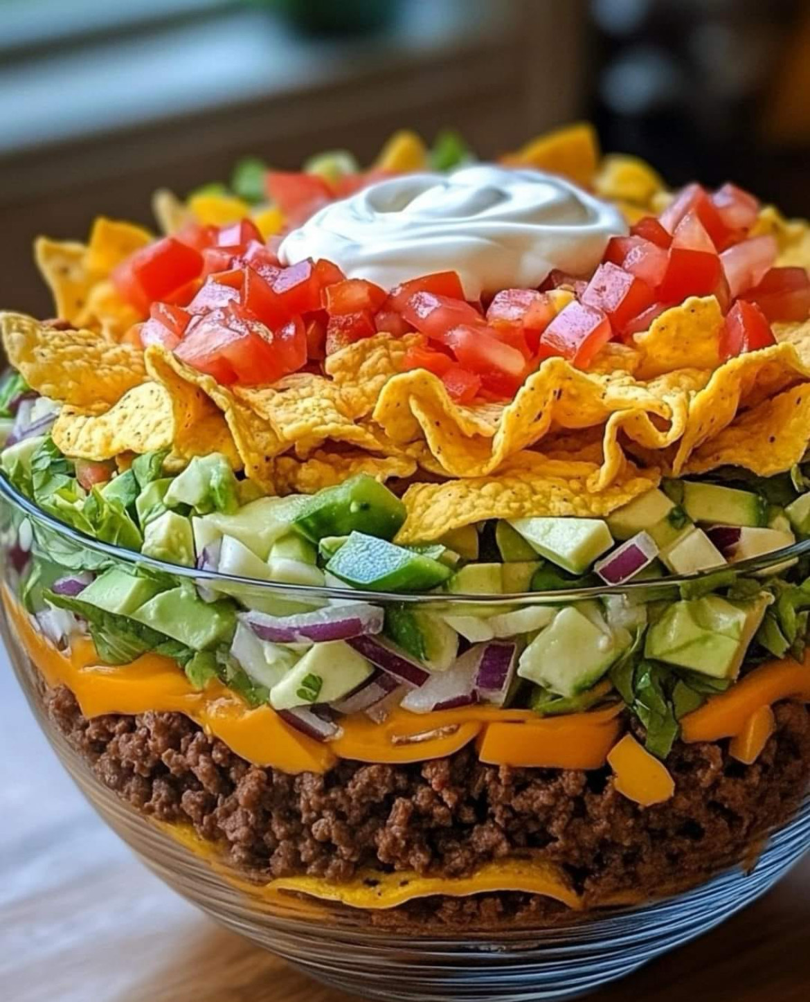 Seven Layer Taco Salad Recipe 🌮🥗