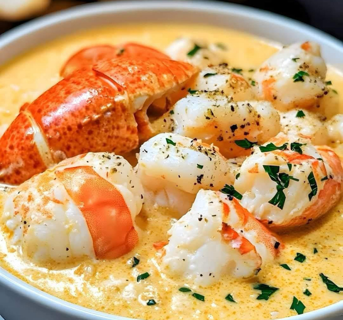 Seafood Bisque with Crab, Shrimp, and Lobster: A Taste of Coastal Luxury