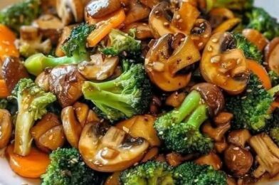 Broccoli, Carrot, and Mushroom Stir-Fry